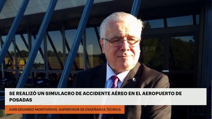 Se realizó un simulacro de accidente aéreo en el aeropuerto de Posadas