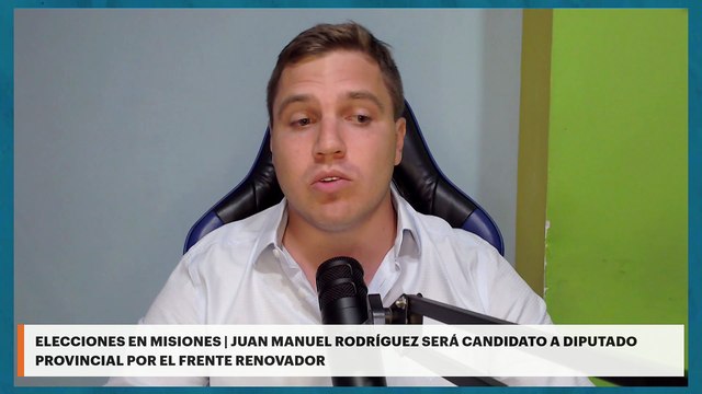 Elecciones en Misiones | Juan Manuel Rodríguez será candidato a diputado provincial por el Frente Renovador