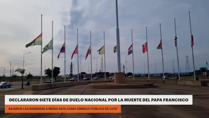 Declararon siete días de duelo nacional por la muerte del papa Francisco