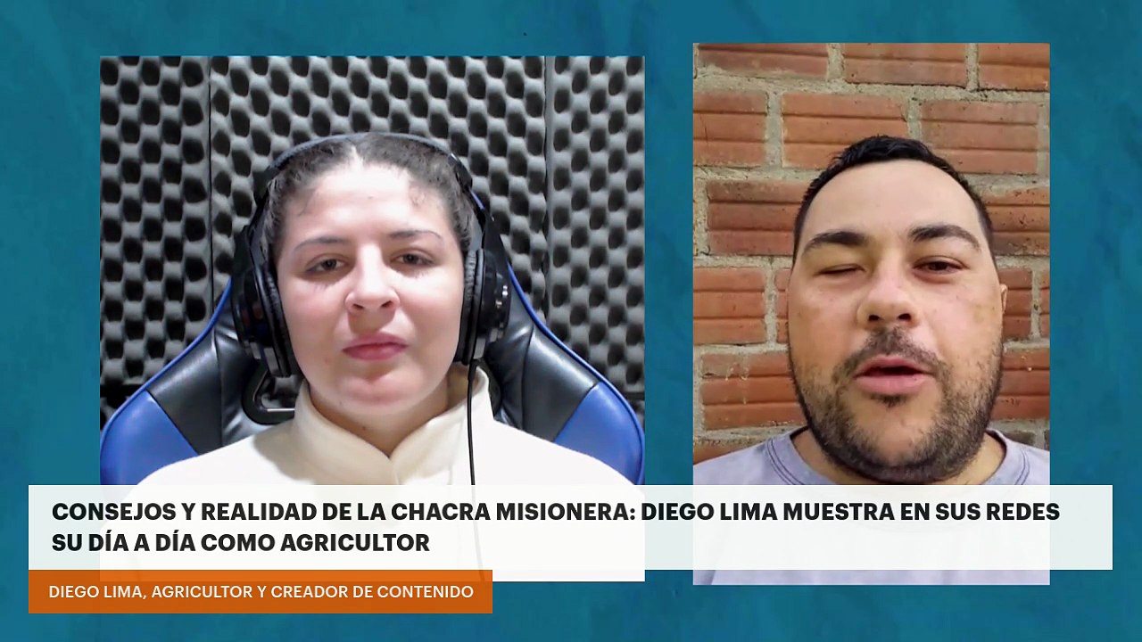 Consejos y realidad en la chacra misionera: Diego Lima muestra en sus redes su día a día como agricultor