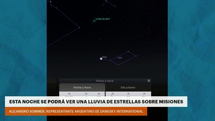 Esta noche se podrá ver una lluvia de estrellas sobre Misiones