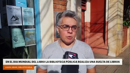 En el día mundial del libro la Biblioteca Pública realiza una suelta de libros