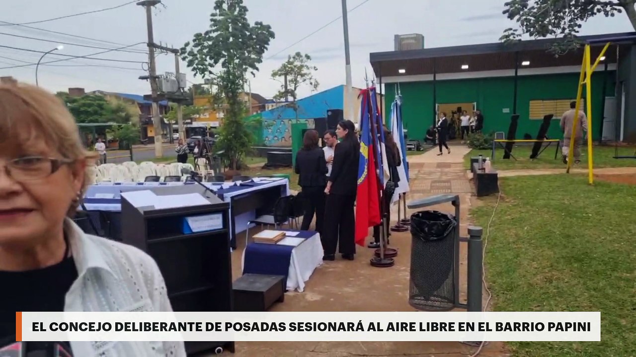 El Concejo deliberante de Posadas sesionará al aire libre en el barrio Papini