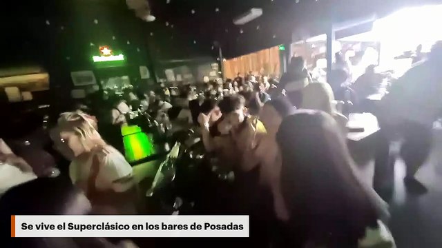 Se vive el Superclásico en los bares de Posadas