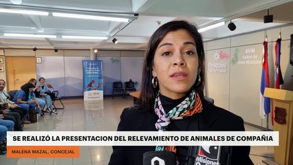 Se realizó la presentación del relevamiento de animales de compañía