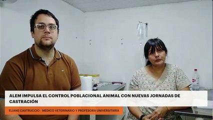 Alem impulsa el control poblacional animal con nuevas jornadas de castración