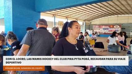 Con el locro, las Mamis Hockey del club Pira Pyta Porá, recaudan para su viaje deportivo
