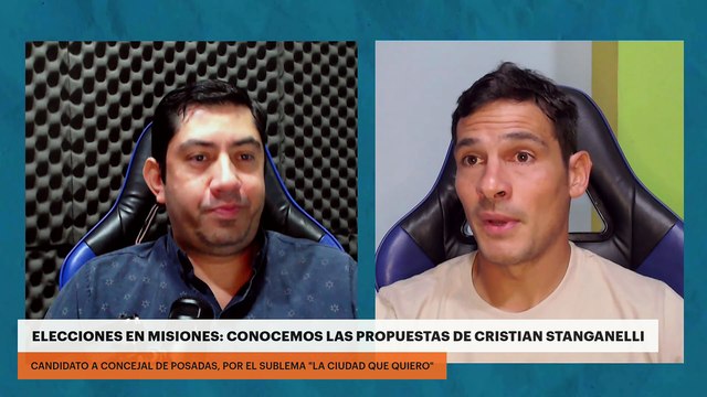 Conocemos las propuestas de Cristian Stanganelli, candidato a concejal de Posadas