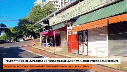 Pelea y tiros en la Placita de Posadas: hallaron vainas servidas calibre 9 mm