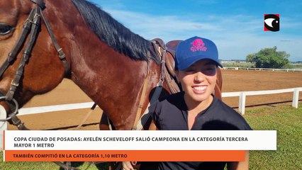 Copa ciudad de Posadas: Ayelén Scheveloff salió campeona en la categoría tercera mayor 1 metro