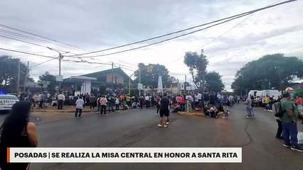 Posadas | Se realiza la Misa Central en honor a Santa Rita