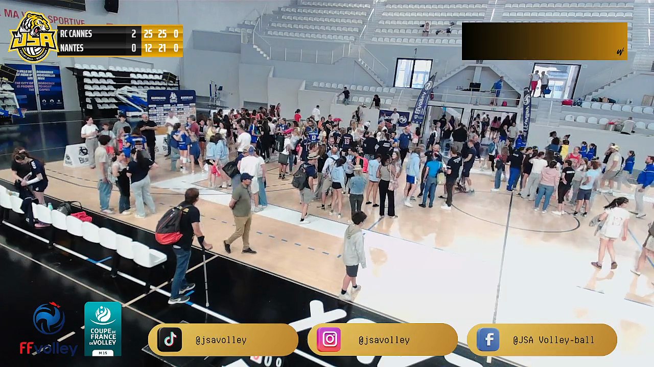 Finale Coupe de France M15F Volley RC Cannes vs Nantes