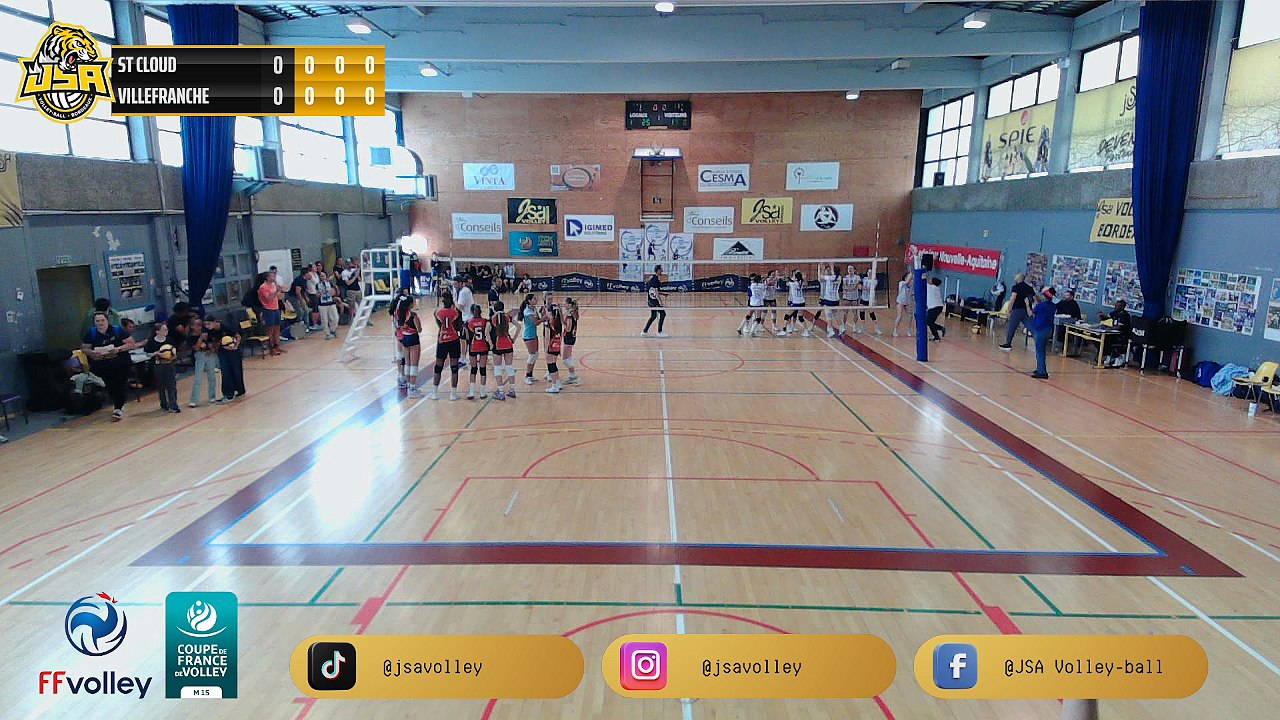 Coupe de France M15F Volley St Cloud vs Villefranche