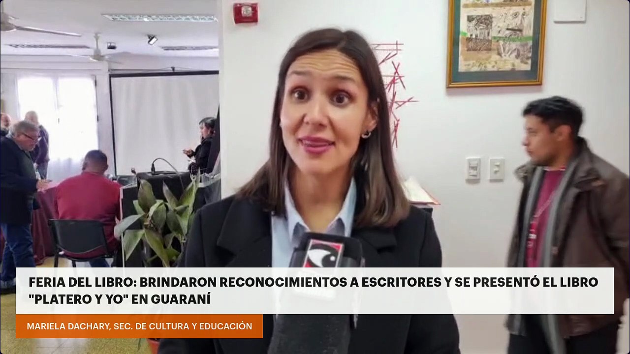 Feria del libro: Brindaron reconocimientos a escritores y se presentó el libro "Platero y yo" en guaraní