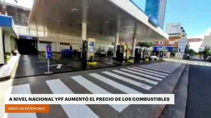 A nivel nacional YPF aumentó el precio de los combustibles