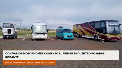 Con varios motorhomes comenzó el primer encuentro Posadas rodante