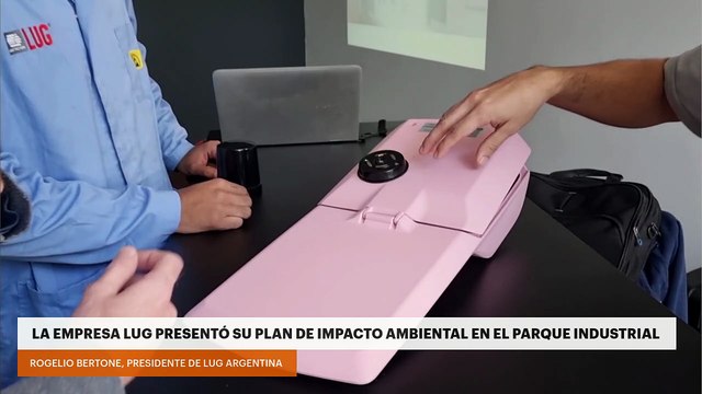 La empresa LUG presentó su plan de impacto ambiental en el Parque Industrial