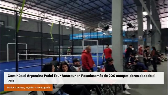 Continúa el Argentina Pádel Tour Amateur en Posadas: más de 200 competidores de todo el país