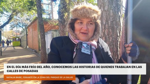 En el día más frío del año, conocemos las historias de quienes trabajan en las calles de Posadas