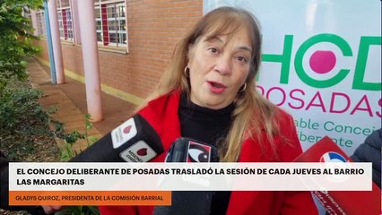 El Concejo Deliberante de Posadas trasladó la sesión de cada jueves al barrio Las Margaritas