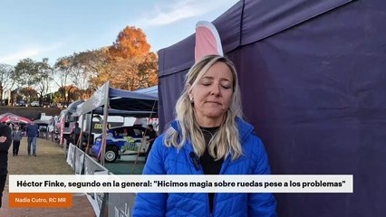 Héctor Finke, segundo en la general: "Hicimos magia sobre ruedas pese a los problemas"