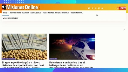 Arriba Misiones en vivo, conduce Gustavo Pérez