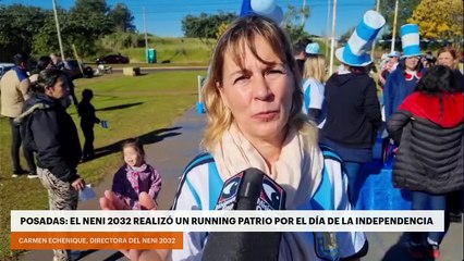 Posadas: El NENI 2032 realizó un running patrio por el Día de la Independencia