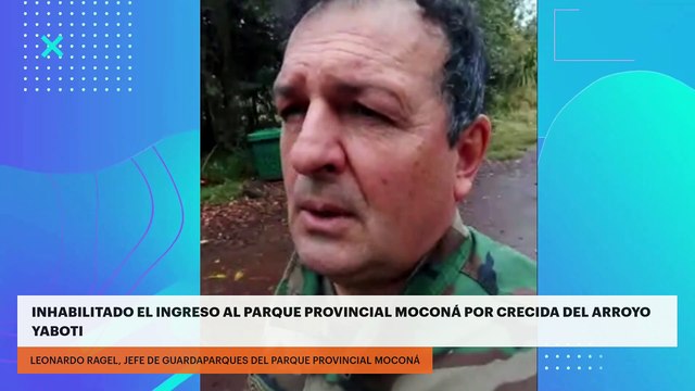 Inhabilitado el ingreso al Parque Provincial Moconá por crecida del arroyo Yaboti