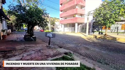 Incendio y muerte en una vivienda de Posadas