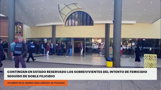 Continúan en estado reservado los sobrevivientes del intento de femicidio seguido de doble filicidio