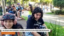 Se autoperciben animales: Juntada therian en la plaza 9 de Julio de Posadas