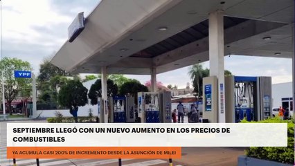 Septiembre llegó con un nuevo aumento en los precios de combustibles