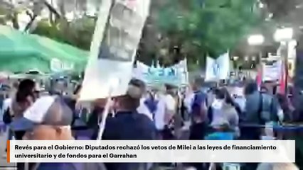 Diputados rechazó los vetos de Milei a las leyes de financiamiento universitario y de fondos para el Garrahan