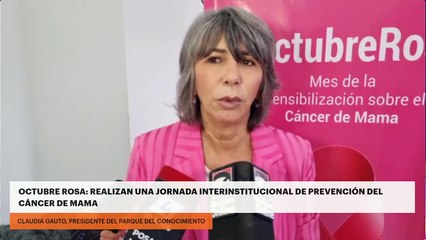 Octubre rosa: realizan una jornada interinstitucional de prevención del cáncer de mama