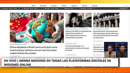 Toda la información en Arriba Misiones con la conducción de Gustavo Pérez e Ingrid Fedorischak
