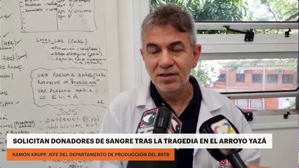 Solicitan donadores de sangre tras la tragedia en el arroyo Yazá