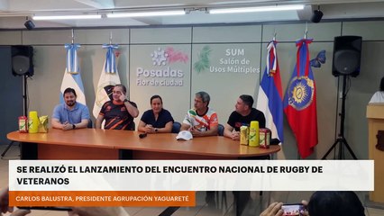 Se realizó el lanzamiento del Encuentro Nacional de Rugby de Veteranos