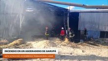 INCENDIO EN UN ASERRADERO DE GARUPÁ