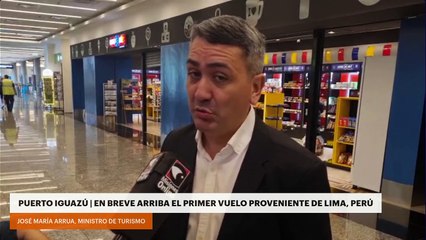 Puerto Iguazú | En breve arriba el primer vuelo proveniente de Lima, Perú