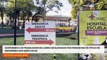 SUSPENDEN A UN TRABAJADOR DEL SAMIC DE ELDORADO POR PRESENTAR UN TÍTULO DE ENFERMERO QUE SERÍA FALSO