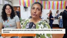 EMPLEADOS JUDICIALES REALIZAN UNA FERIA CON EDICIÓN ESPECIAL POR NAVIDAD EN POSADAS
