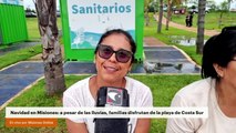 Navidad en Misiones: a pesar de las lluvias, familias disfrutan de la playa de Costa Sur
