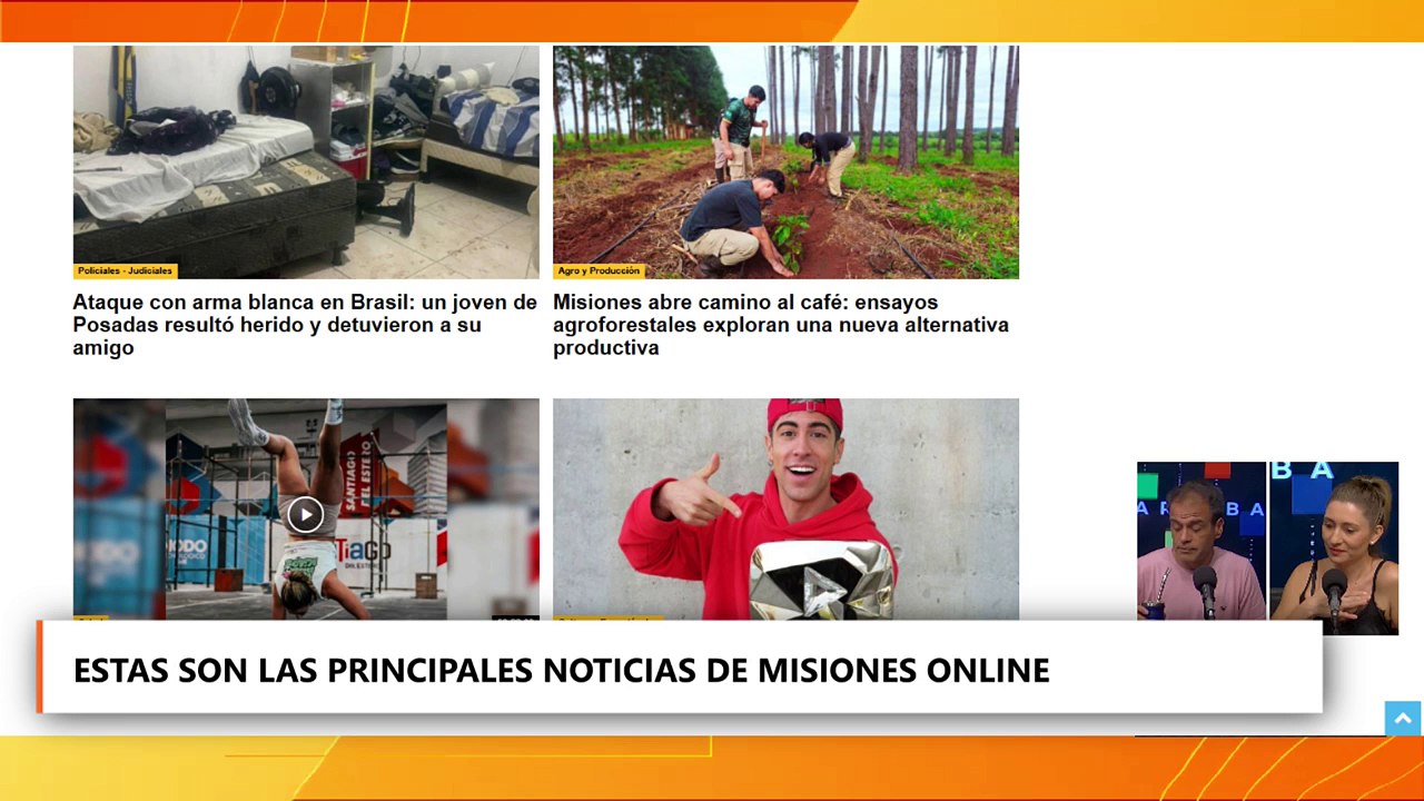 Arriba Misiones. Seguí el primer programa del día con las noticias más importantes