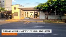 AHORA: UN ALUMNO DE LA EPET N°1 FUE HERIDO DE UN DISPARO