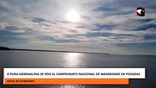 A pura adrenalina se vive el Campeonato Nacional de Wakeboard en Posadas