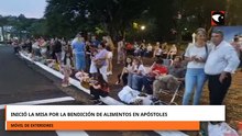 Inició la misa por la bendición de alimentos en Apóstoles
