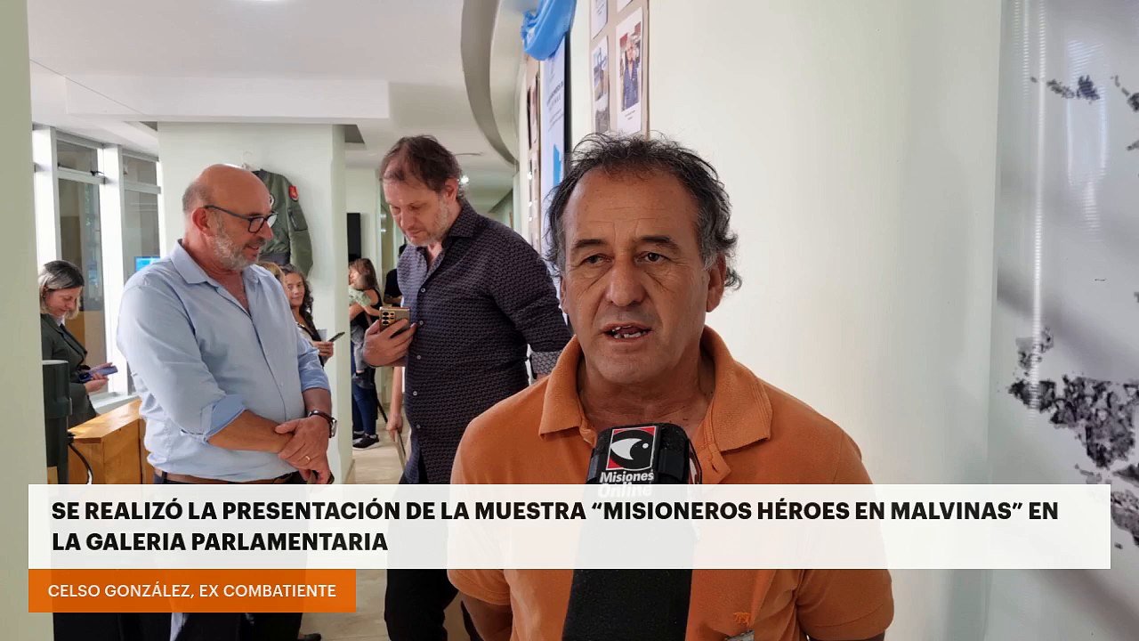 Se realizó la presentación de la muestra "Misioneros Héroes en Malvinas" en la galería parlamentaria