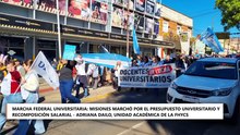 MARCHA UNIVERSITARIA FEDERAL EN POSADAS A FAVOR DE LA LEY DE FINANCIAMIENTO EDUCATIVO UNIVERSITARIO