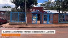 ELDORADO: AMENAZAS DE TIROTEOS EN 2 ESCUELAS DE LA CIUDAD