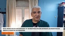 En el marco de su aniversario n° 26 Misiones Online entregó las mantitas de amor al Hospital de pediatría